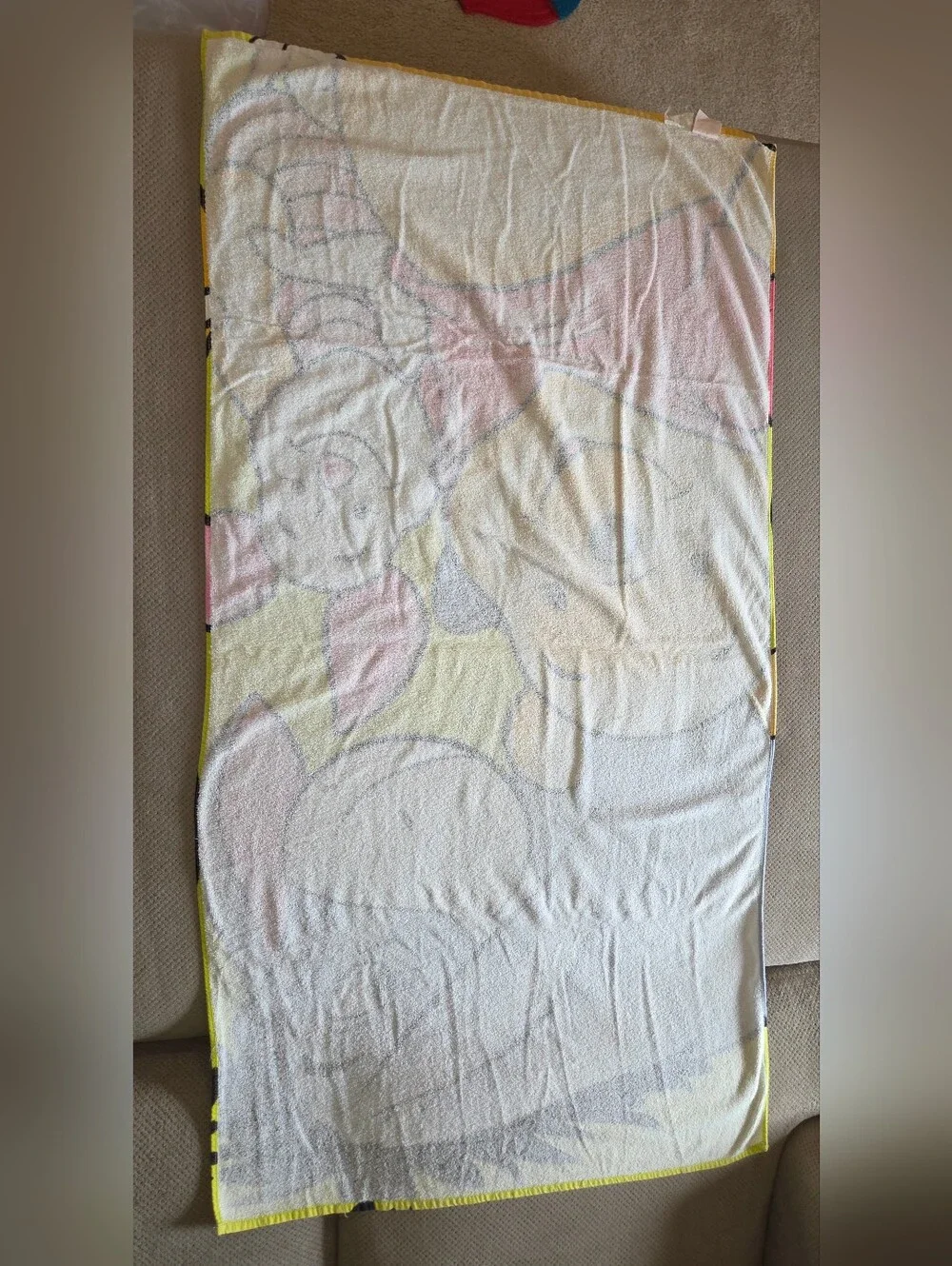 Disney Winnie the Pooh Beach Towel Piglet Eeyore Pool Swim Towel 56
